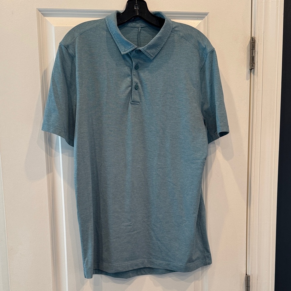 Lululemon Men's Short Sleeve Polo Shirt - Blue